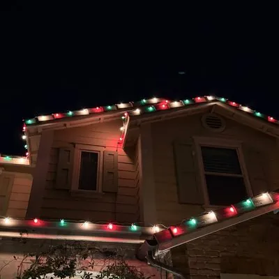 Christmas lights installation by Vegas Christmas Glow Co.
